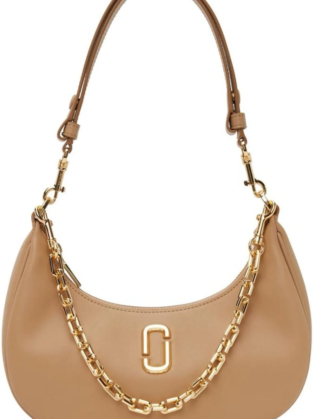 Marc Jacobs Tan Leather Shoulder Bag with Gold Chain - Picture 2 of 13